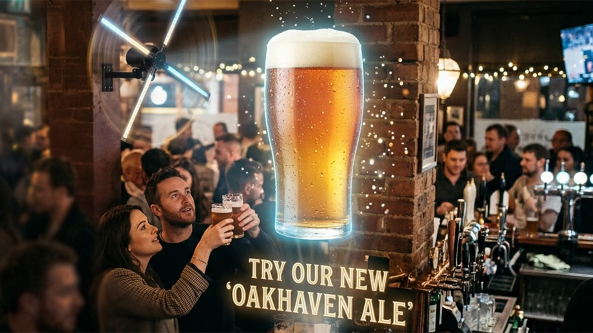 Hologram Fan Content for Restaurants, Bars & Pubs — Ideas That Work