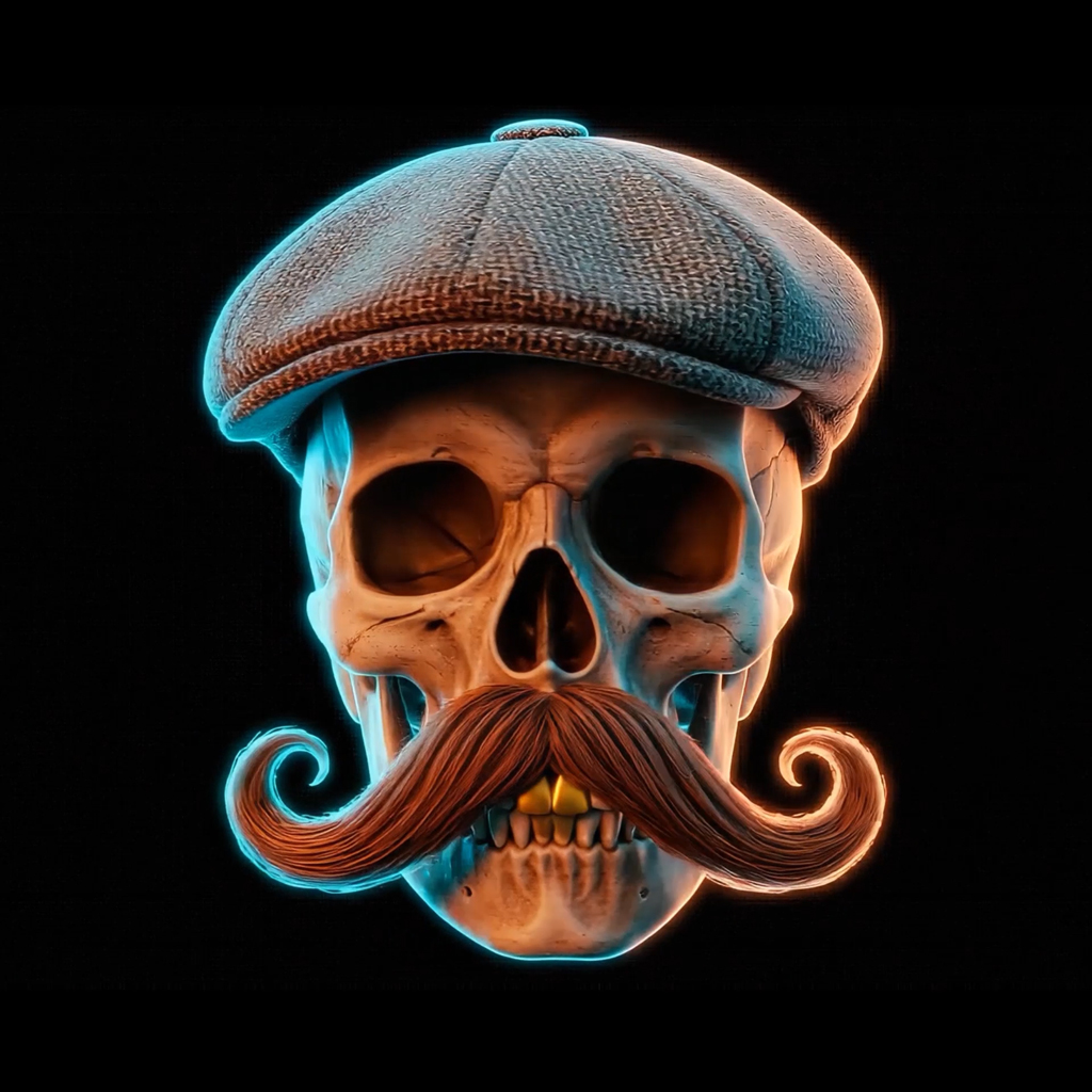 Hipster Skull Barber