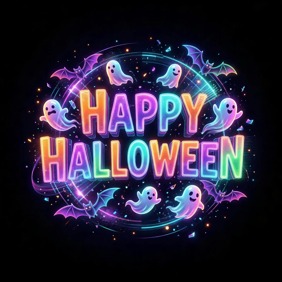 Happy Halloween Neon